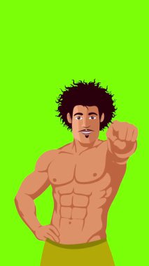 lgbt gurur ayı olay videosu için canlandırılmış LGBT karakteri yeşil ekran görüntüleri