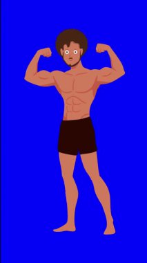 lgbt gurur ayı olay videosu için canlandırılmış LGBT karakteri yeşil ekran görüntüleri