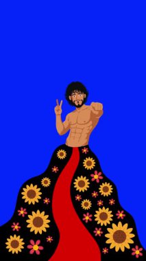 lgbt gurur ayı olay videosu için canlandırılmış LGBT karakteri yeşil ekran görüntüleri