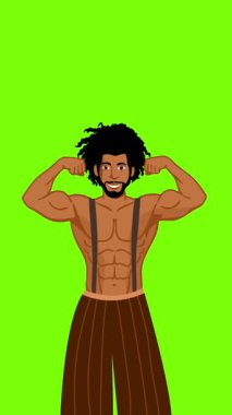 lgbt gurur ayı olay videosu için canlandırılmış LGBT karakteri yeşil ekran görüntüleri