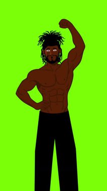 lgbt gurur ayı olay videosu için canlandırılmış LGBT karakteri yeşil ekran görüntüleri