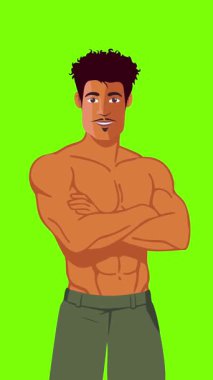 lgbt gurur ayı olay videosu için canlandırılmış LGBT karakteri yeşil ekran görüntüleri