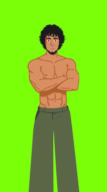 lgbt gurur ayı olay videosu için canlandırılmış LGBT karakteri yeşil ekran görüntüleri