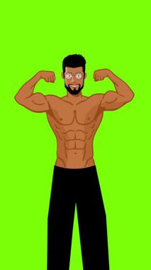 lgbt gurur ayı olay videosu için canlandırılmış LGBT karakteri yeşil ekran görüntüleri