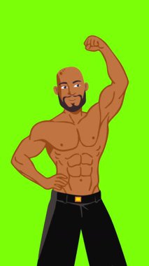 lgbt gurur ayı olay videosu için canlandırılmış LGBT karakteri yeşil ekran görüntüleri