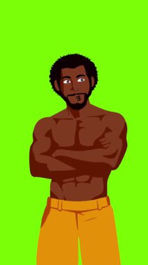 lgbt gurur ayı olay videosu için canlandırılmış LGBT karakteri yeşil ekran görüntüleri