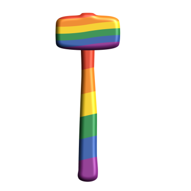 lgbt gökkuşağının 3 boyutlu görüntüsü