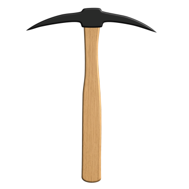 Tahta saplı balta. beyaz üzerine izole