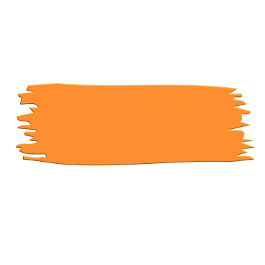 Turuncu fırça darbesinin vektör çizimi
