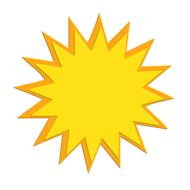 Sarı yıldız simgesinin vektör çizimi.