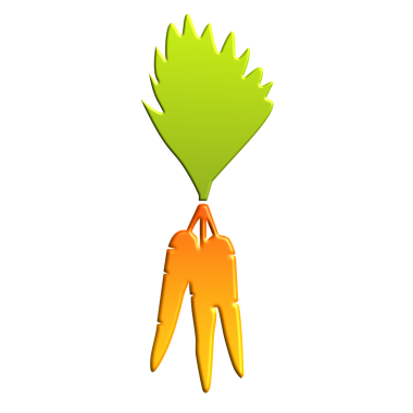 havuç sebze simgesi. vektör çizim