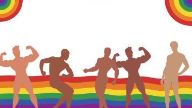 Mutlu gurur ayı gay LGBTQ video animasyonu