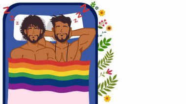 Mutlu gurur ayı gay LGBTQ video animasyonu