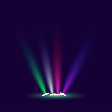 Vektör ışıkları. Işık efekti.