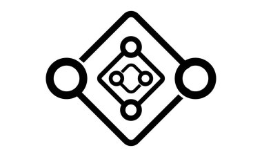 Modern bir simgenin vektör illüstrasyonu