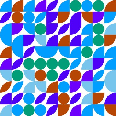 soyut renkli geometrik desen