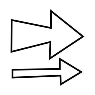 ok simgesi vektör illüstrasyonu