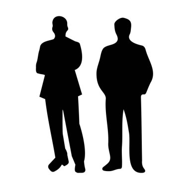 Bir iş adamının vektör illüstrasyonu