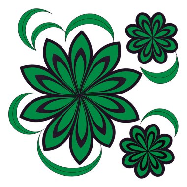 Çiçek ve yaprak tasarımı