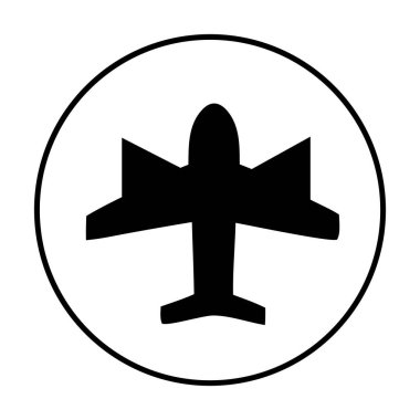 Uçak. Web simgesi basit illüstrasyon