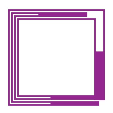 Kare çerçeveli bir çerçevenin vektör illüstrasyonuName