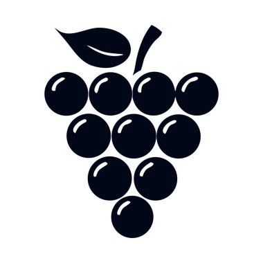 üzüm ikonu vektör illüstrasyonu