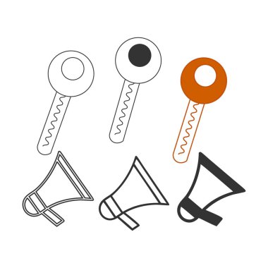 Farklı müzik aletleri seti