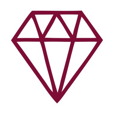 Elmas simgesi vektör illüstrasyonu