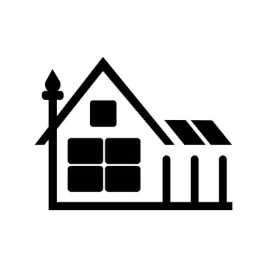 Ev simgesinin vektör illüstrasyonu