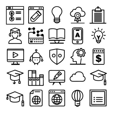 Eğitim simgeleri kümesi