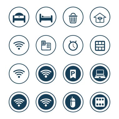 9 basit düzenlenebilir simge seti. ev, ev, kablosuz, kablosuz, kablosuz, kablosuz, kablosuz kamera, kablosuz