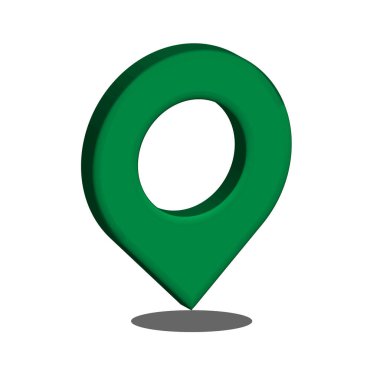 harita PIN konumu simgesi. vektör çizim