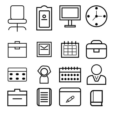 İş İkonları/Simgeleri vektör ayarla