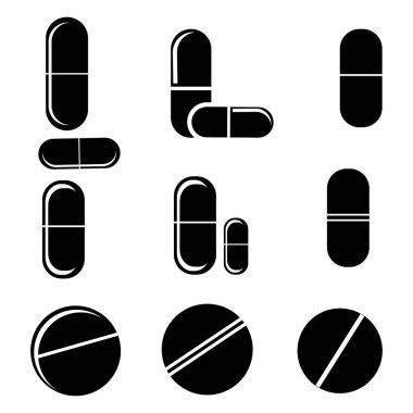 İlaç simgesinin vektör illüstrasyonu