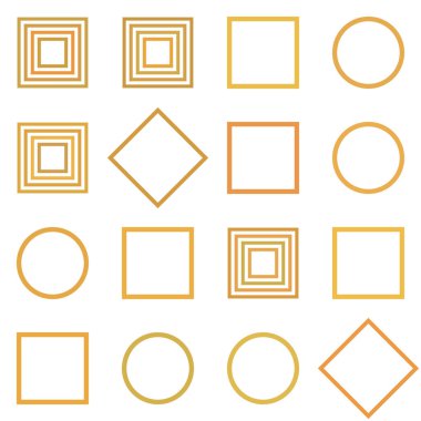 farklı geometrik desenler kümesi