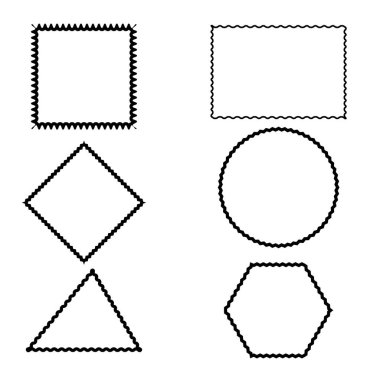 boş kare şekillerin vektör kümesi