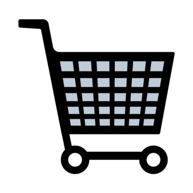 Sepet arabası vektör simgesi