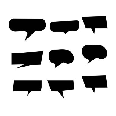 Vektör konuşma kabarcıklar simgesini