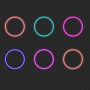 Parlayan neon ışıklar..