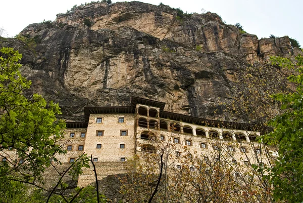 Convent in rock — Stock Photo, Image