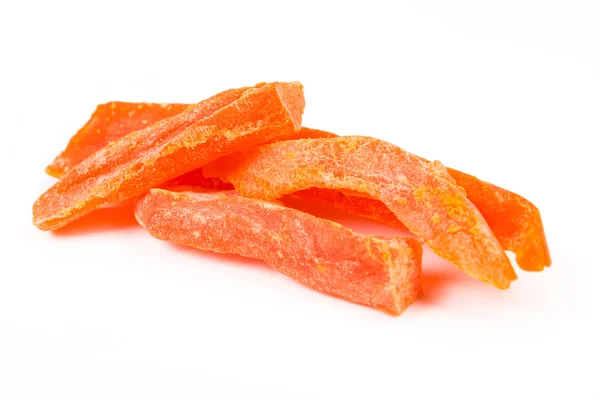 Dried papaya strips Royalty Free Stock Images