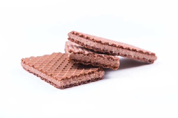 Three chocolate wafers — Stock Photo, Image