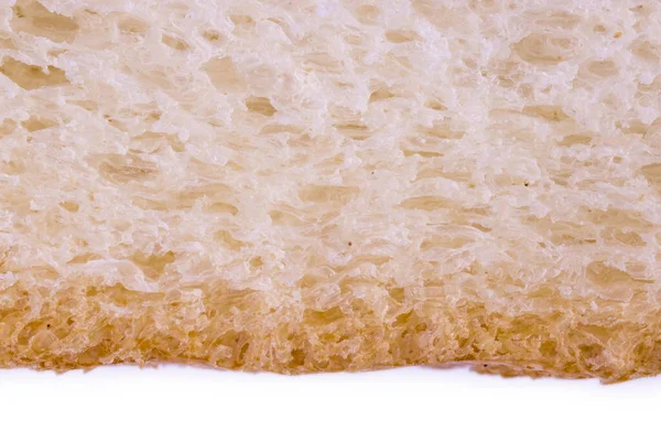 プロセスの上昇から白いパンに近い質感の空気の泡とポケットを示す地殻 — ストック写真