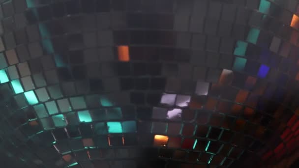 Macro View Shallow Depth Field Slow Motion Disco Ball — Video