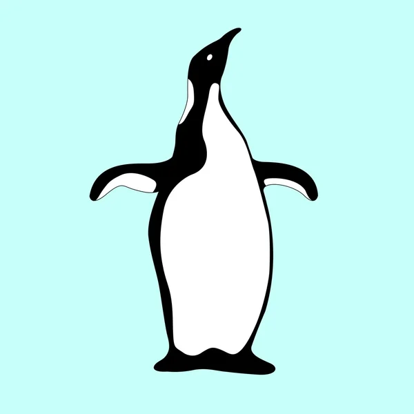 Εικονογράφηση διάνυσμα πιγκουίνος απομονωμένη Flat Style — Διανυσματικό Αρχείο