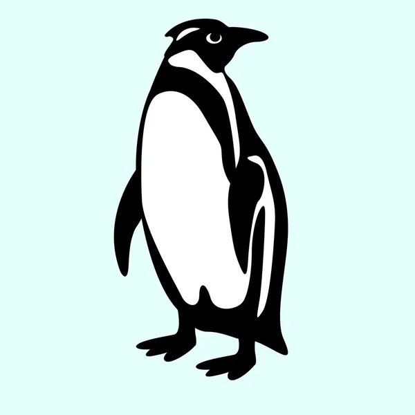 Ilustración de vectores de pingüinos aislados Flat Style — Vector de stock