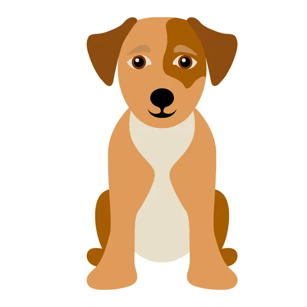Cachorro vector ilustración aislado — Vector de stock