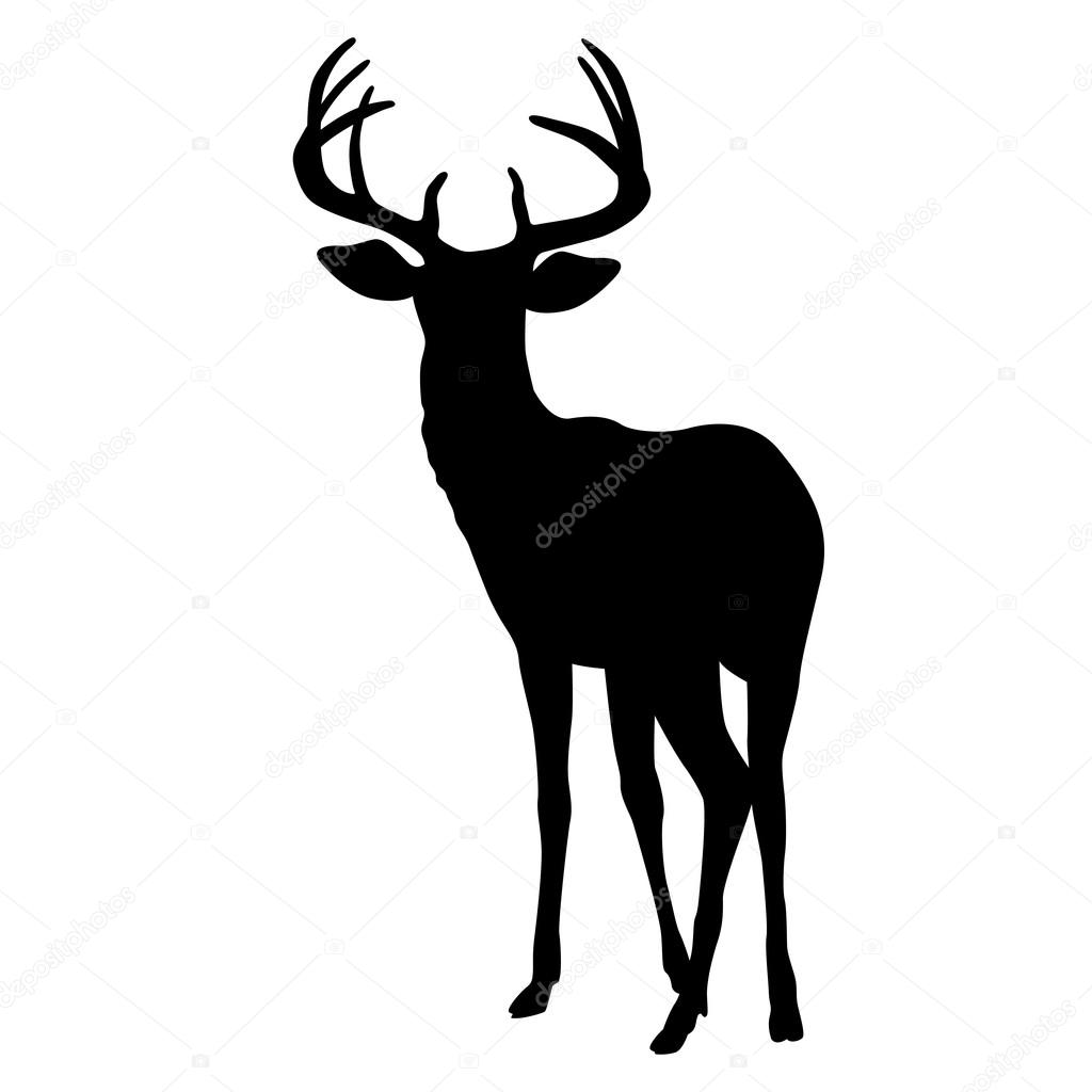  deer vector silhouette black