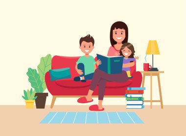 Düz biçimli vektör illüstrasyonu