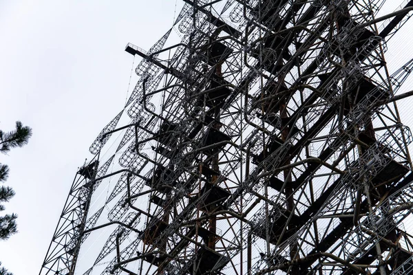 Egy elhagyatott szovjet rádiókomplexum, a neve Duga-1. — Stock Fotó
